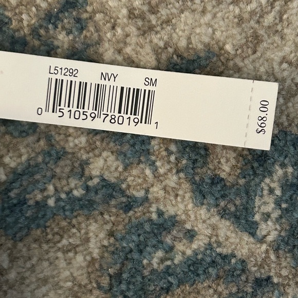 🎅🏻 VINTAGE ADRIENNE VITTADINI DESIGN LONG NAVY/METALLIC GOLD LACE WRAP NWT $68 - Picture 7 of 7